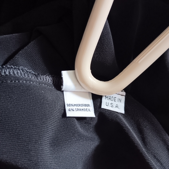 PLANET BY LAUREN G Black Stretch Jersey Open Front Waterfall Cardigan O/S - Picture 6 of 6